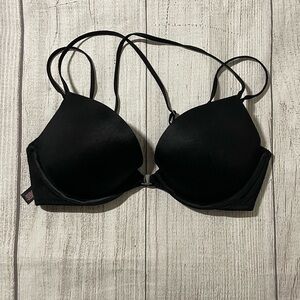 VICTORIA’S SECRET Women's Very Sexy Push Up PIGEONNANT Black Bra Size 34C